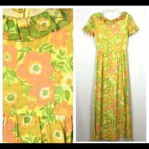 VTG Maxi Dress Gown . Cottage Core